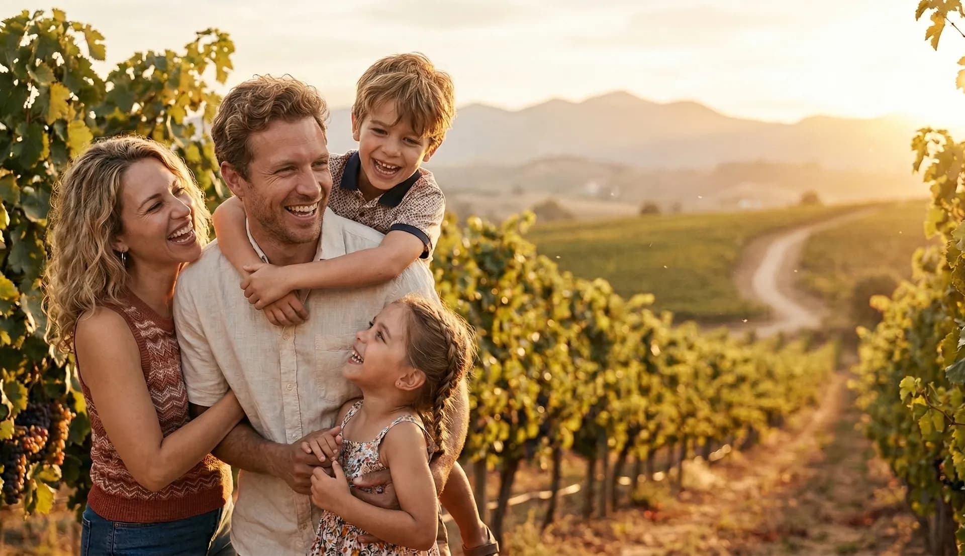 Familia protegida con seguro de vida en España
