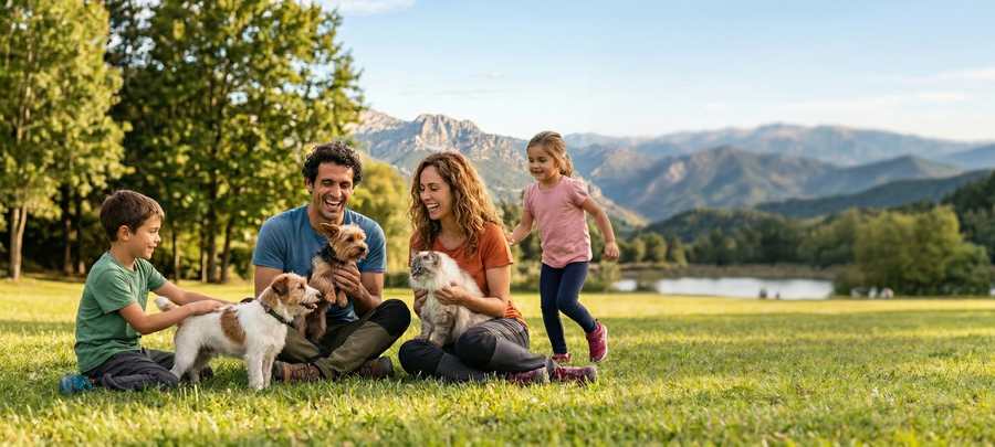 Perro y gato protegidos con seguro de mascotas en Lorca
